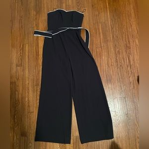 Strapless black jumpsuit